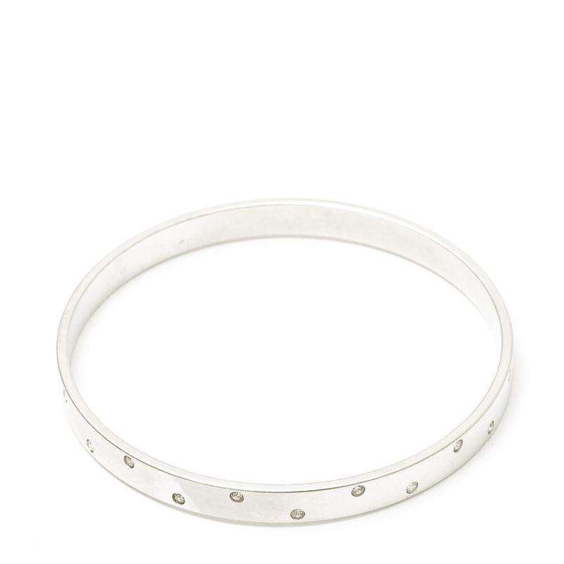 Bracelete-Swarovski-Prateado-Fosco