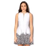 Vestido-Armani-Exchange-Texturizado-Branco-e-Preto