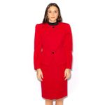 Conjunto-Christian-Dior-Vermelho-Vintage