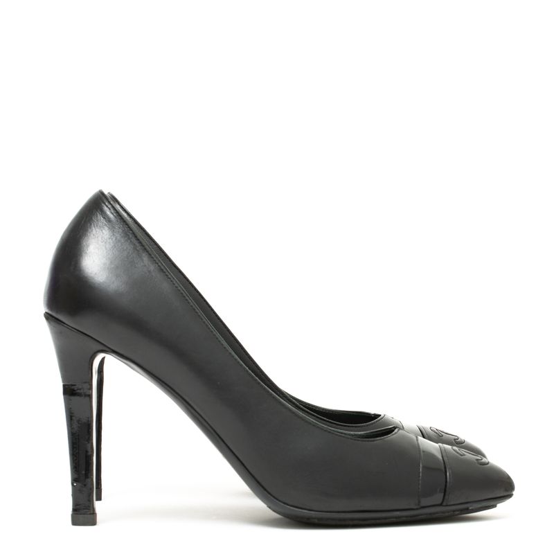 Scarpin-Chanel-Couro-Preto