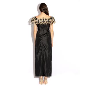 Vestido Loop Vintage Preto e Dourado