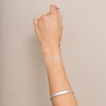 Bracelete-Swarovski-Prateado-Fosco