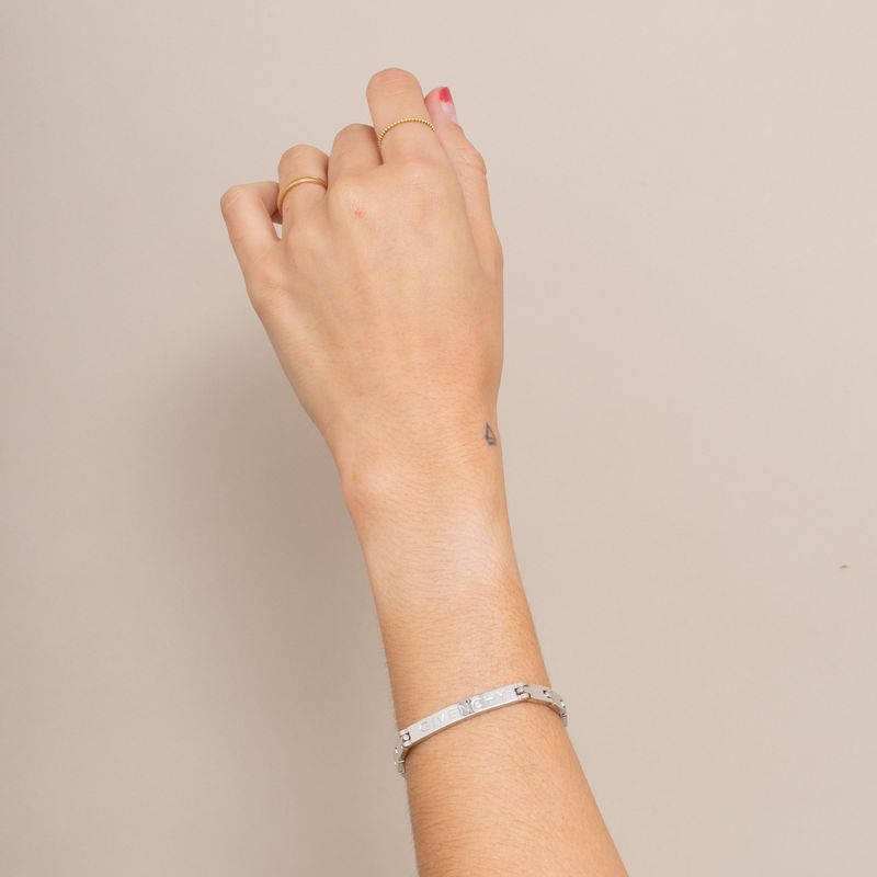 Pulseira-Givenchy-Prateada