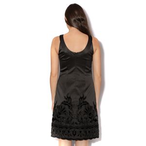 Vestido Badgley Mischka Preto Bordado