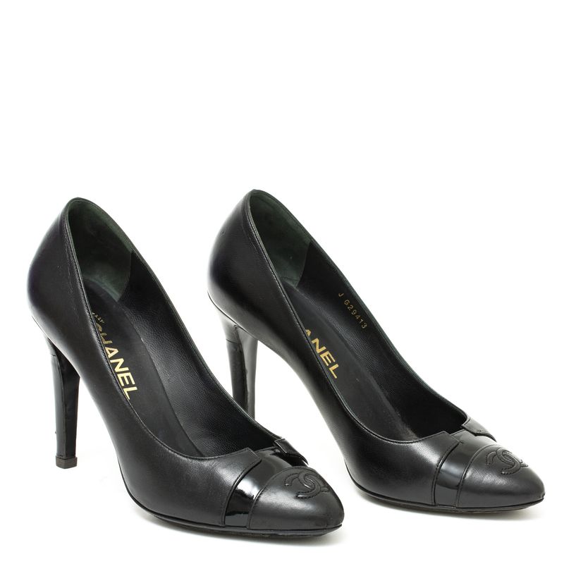 Scarpin-Chanel-Couro-Preto