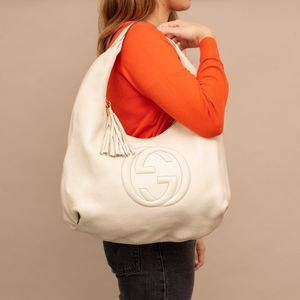 Bolsa Gucci Soho Couro Branco