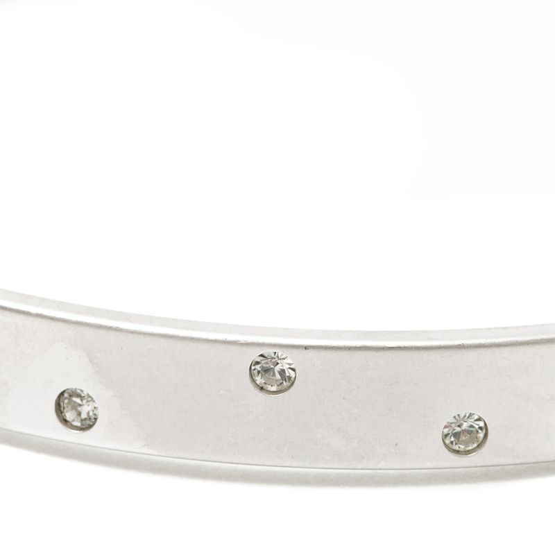 Bracelete-Swarovski-Prateado-Fosco