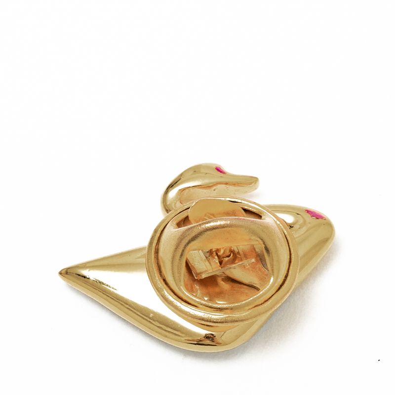 Broche-Swarovski-Cisne-Dourado