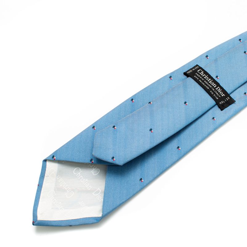 Gravata-Christian-Dior-Azul-Claro