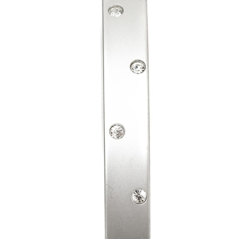 Bracelete-Swarovski-Prateado-Fosco