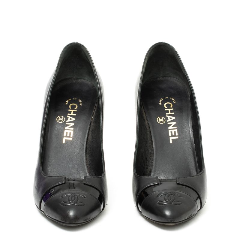 Scarpin-Chanel-Couro-Preto