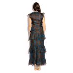 Vestido-Saint-Laurent-Vintage-Marrom-e-Azul