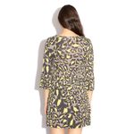 Vestido-Diane-von-Furstenberg-Oncinha-Cinza-e-Verde-Neon
