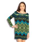 Vestido-Diane-von-Furstenberg-Estampa-Verde-e-Azul