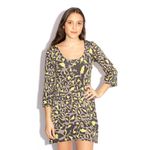Vestido-Diane-von-Furstenberg-Oncinha-Cinza-e-Verde-Neon