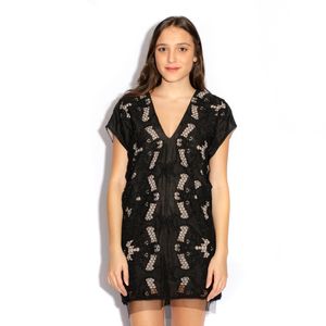 Vestido BCBG Renda Preta