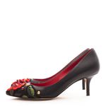 Scarpin-Dolce---Gabbana-Couro-Preto-e-Aplicacoes