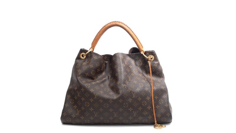 At Auction: ., Bolso Louis Vuitton shopping bag vinilo monograma  transparente y piel natural