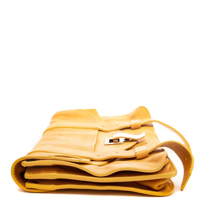 Clutch-Proenza-Schouler-Couro-Amarelo
