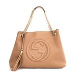 Bolsa Gucci Soho Chain Tote Nude