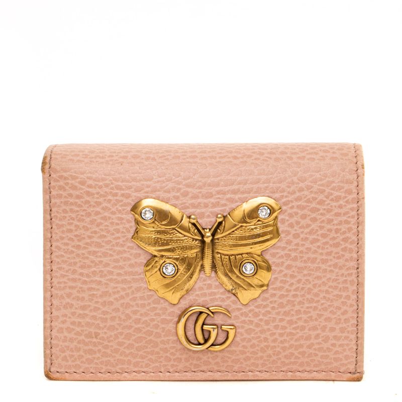 Carteira-Gucci-Couro-Rosa