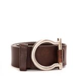 Cinto-Salvatore-Ferragamo-Couro-Marrom