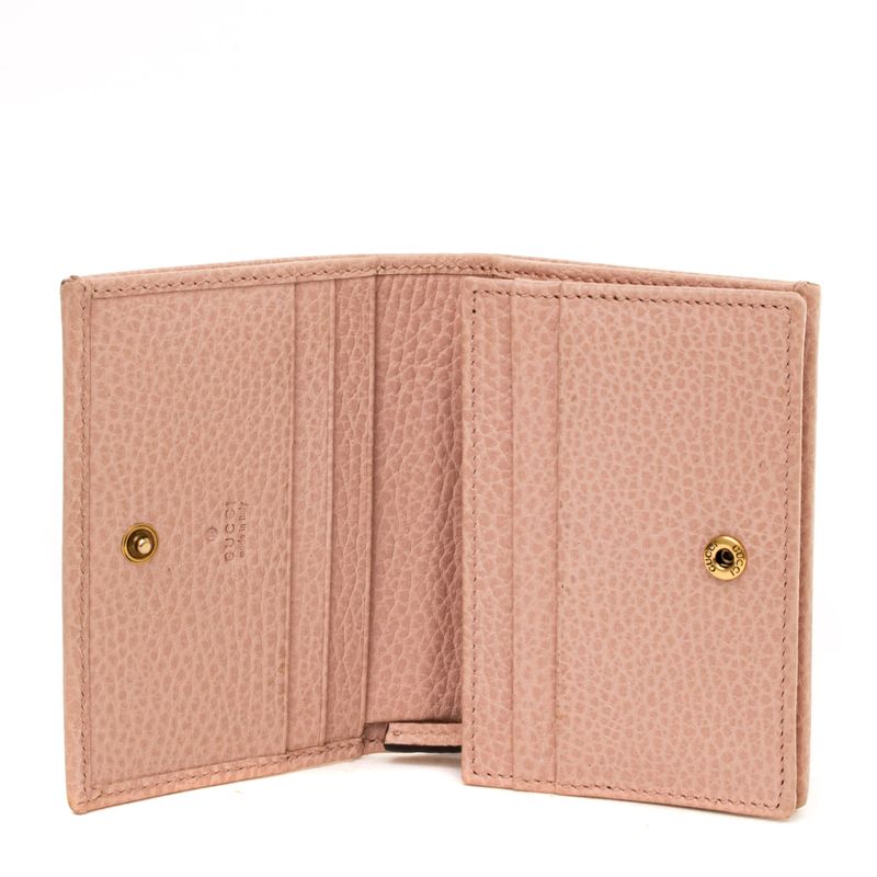 Carteira-Gucci-Couro-Rosa