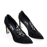 Scarpin-Chanel-Renda-Preta