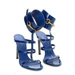 Sandalia-Gucci-Horsebit-Tornozelo-Verniz-Azul