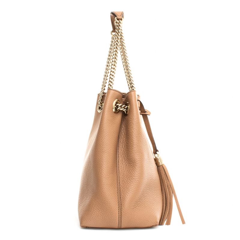 Bolsa-Gucci-Soho-Chain-Tote-Nude