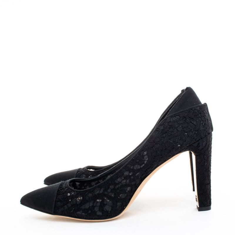 Scarpin-Chanel-Renda-Preta