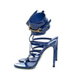Sandalia-Gucci-Horsebit-Tornozelo-Verniz-Azul
