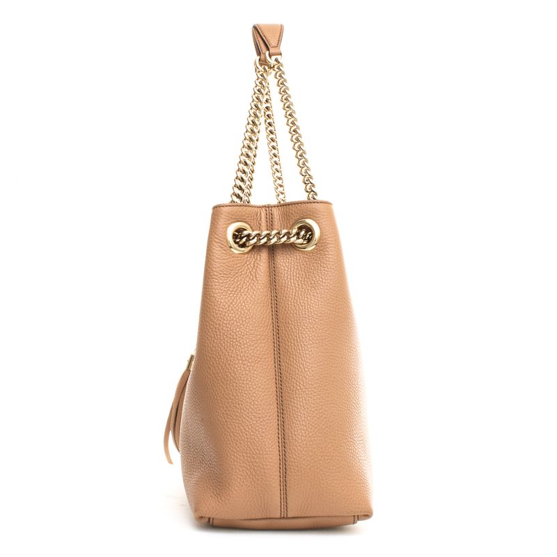 Bolsa-Gucci-Soho-Chain-Tote-Nude