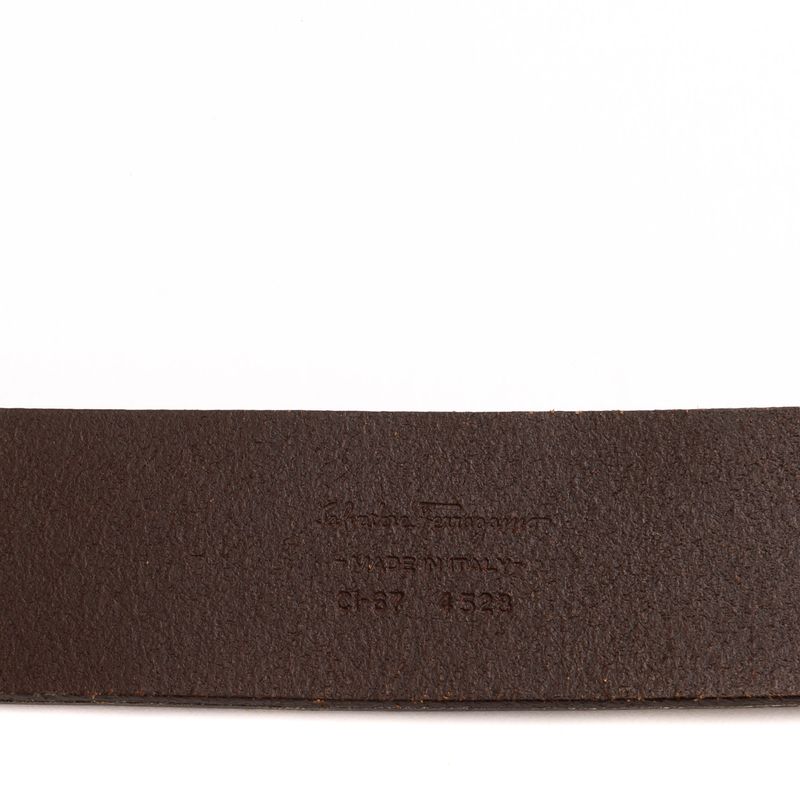Cinto-Salvatore-Ferragamo-Couro-Marrom