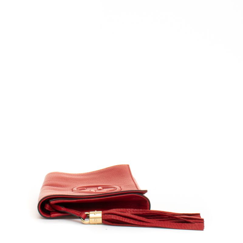 Clutch-Gucci-Soho-Couro-Vermelho
