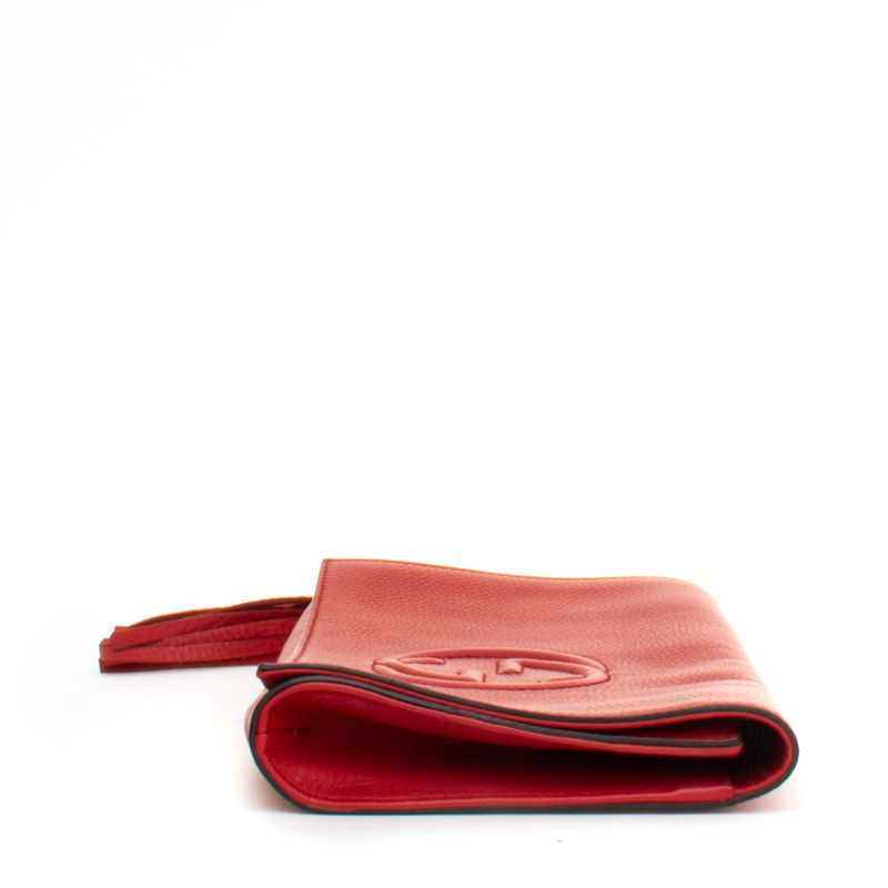 Clutch-Gucci-Soho-Couro-Vermelho