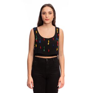Blusa Betina de Luca Seda Miçangas