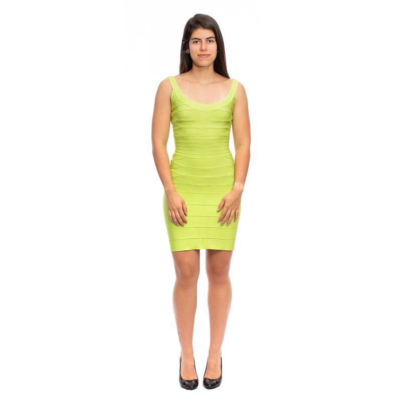 Vestido-Herve-Leger-Verde