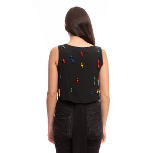 Blusa Betina de Luca Seda Miçangas