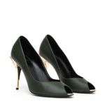 Peep-Toe-Versace-Verde-e-Dourado