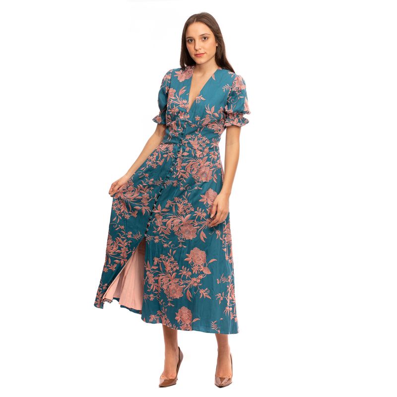 Vestido-Mixed-Azul-Bordado
