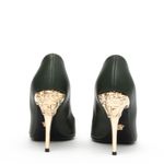 Peep-Toe-Versace-Verde-e-Dourado