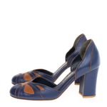 Scarpin-Sarah-Chofakian-Azul-e-Marrom