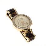 Relogio-Michael-Kors-Tartaruga-e-Dourado-com-Strass