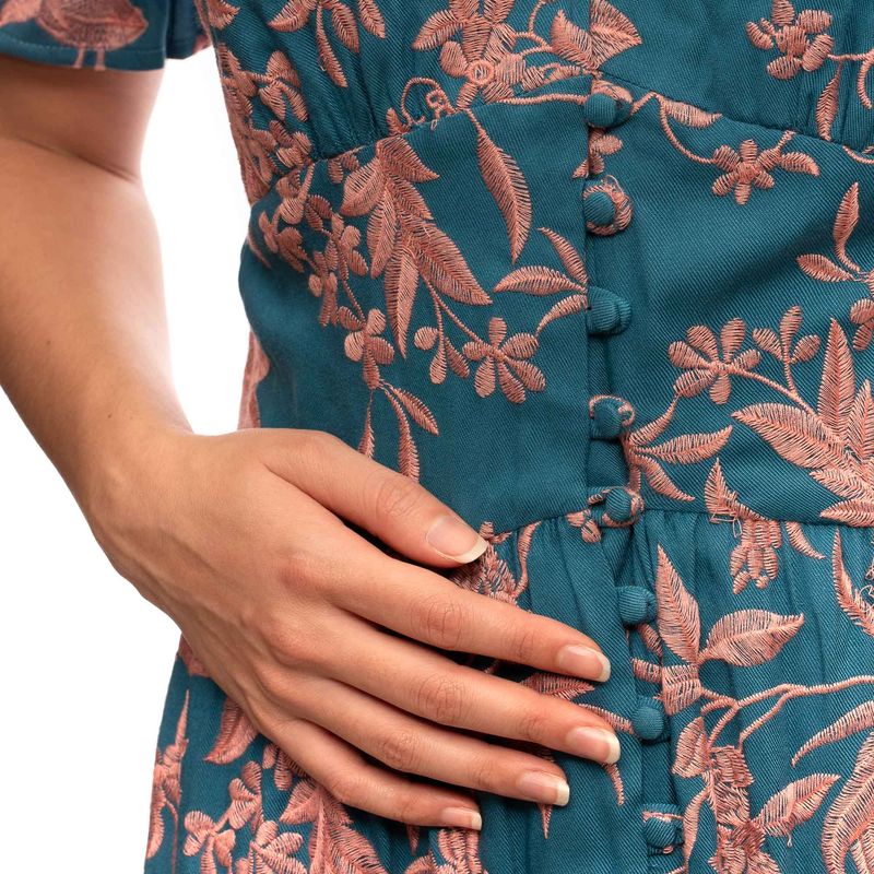 Vestido-Mixed-Azul-Bordado