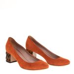 Sapato-Gucci-Bamboo-Camurca-Laranja