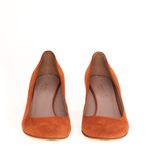 Sapato-Gucci-Bamboo-Camurca-Laranja
