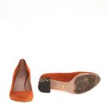 Sapato-Gucci-Bamboo-Camurca-Laranja