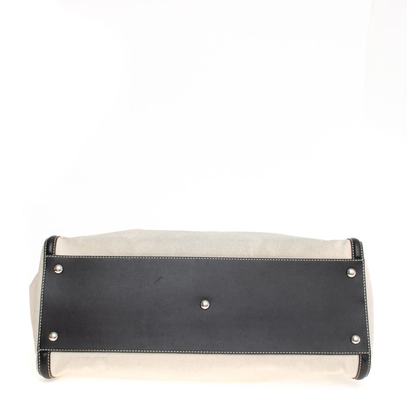 Bolsa-Fendi-Peekaboo-Lona-Cru