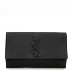 Clutch Saint Laurent Belle de Jour Couro Preto